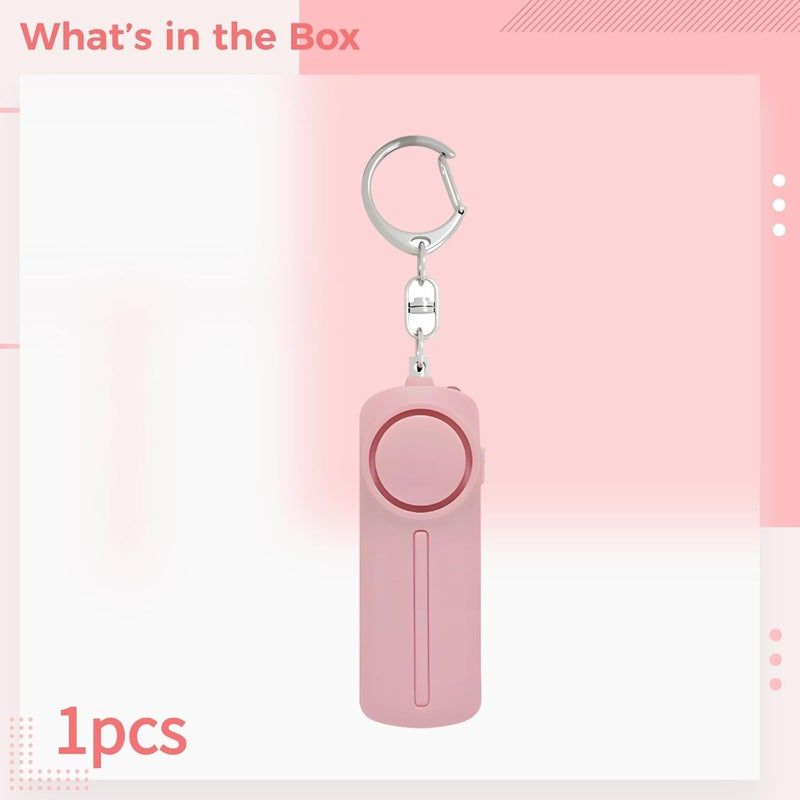 Personal Safety Alarm Keychain, 130 Db Emergency Sound, Led Flashlight, Strong Abs Build, - Image 4