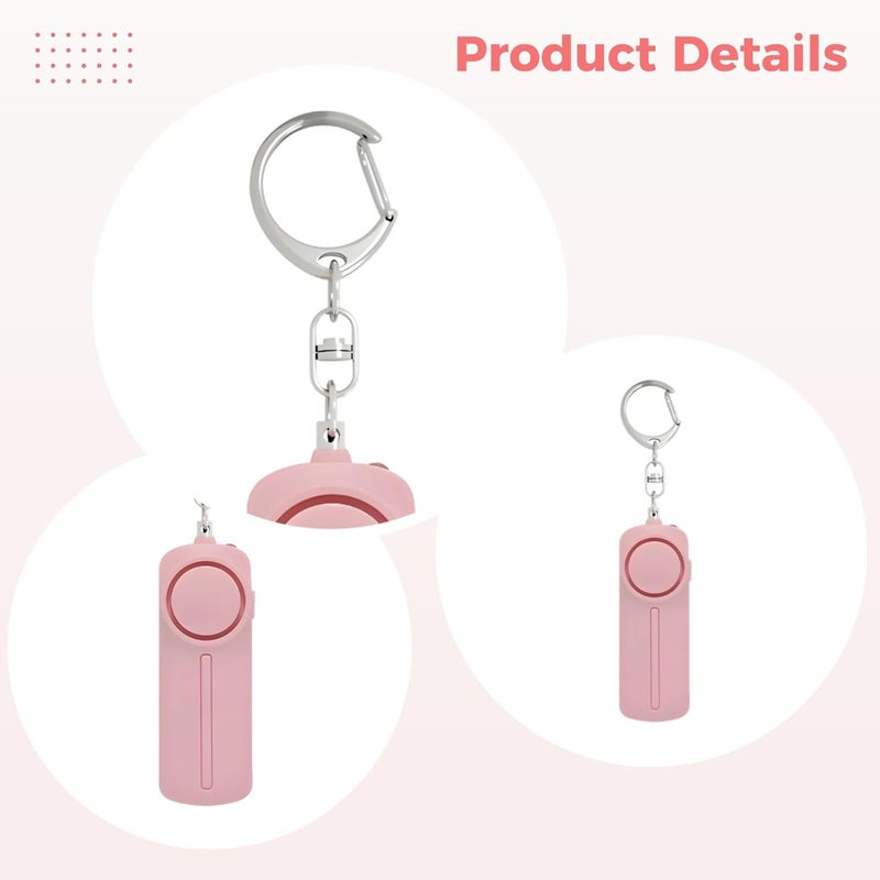 Personal Safety Alarm Keychain, 130 Db Emergency Sound, Led Flashlight, Strong Abs Build, - Image 1