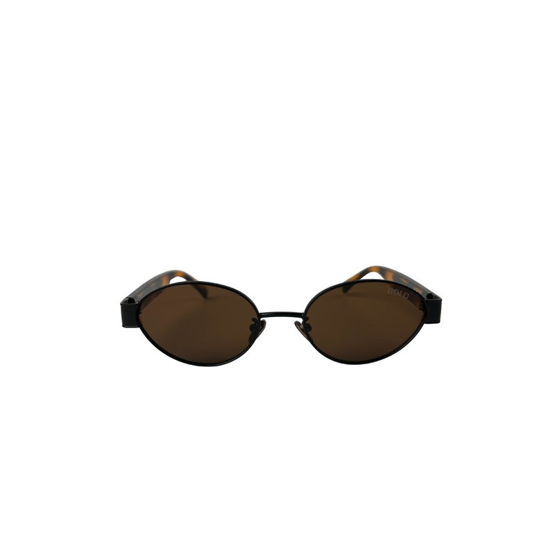 BOLD Muse oval Sunglasses for Unisex - Brown (1 Year Guarantee) - Image 1