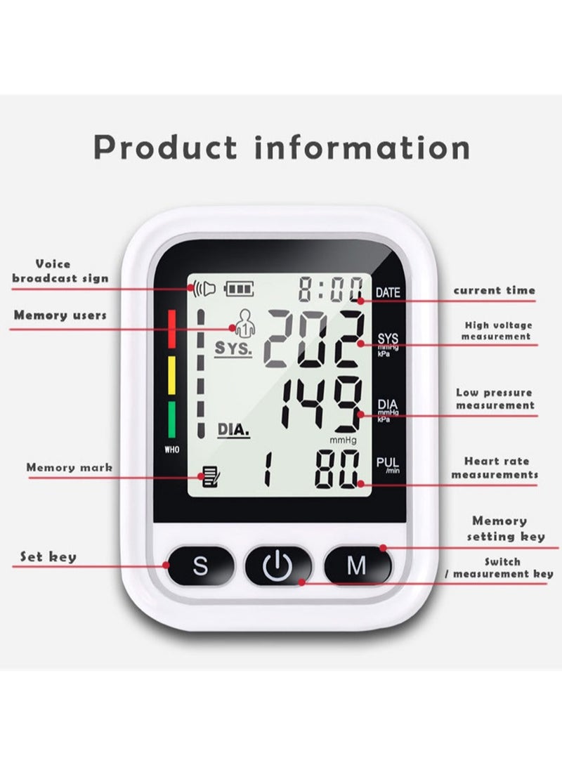 Ru syanl Wrist Blood Pressure Machine with Adjustable Blood Pressure Cuff Automatic Digital Wrist Blood Pressure monitor LCD Display Home BP Monitor  - Image 4