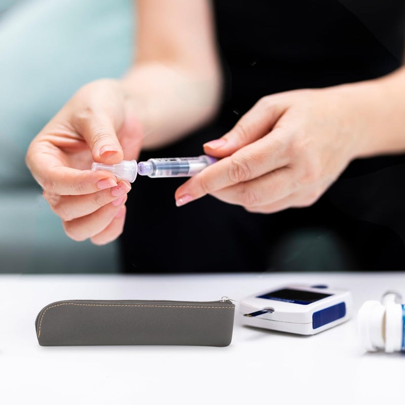 Healeved حافظة قلم الأنسولين الفردية حافظة سفر لقلم الأنسولين حقيبة تبريد قلم الأنسولين الصغيرة حقيبة حمل قلم الأنسولين حقيبة تبريد قلم الأنسولين لمرضى السكري - Image 3