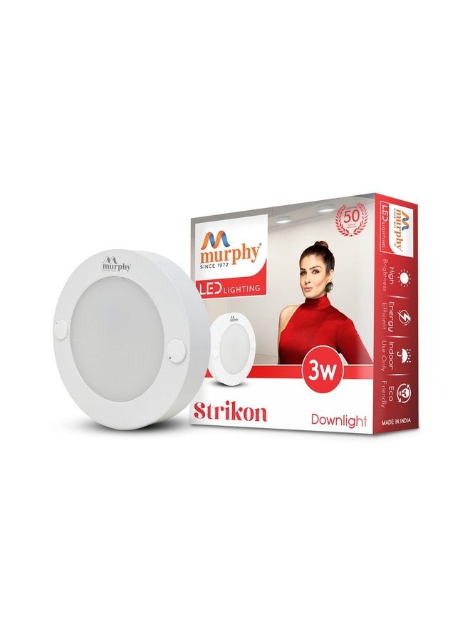 Murphy 3W Strikon Surface LED Light - Blue | Flush Mount for Cabinets, Wardrobes & Closets - Pack of 4 - Image 3