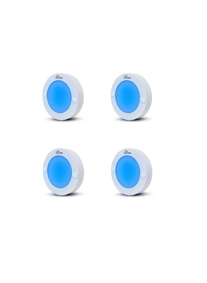 Murphy 3W Strikon Surface LED Light - Blue | Flush Mount for Cabinets, Wardrobes & Closets - Pack of 4 - Image 1