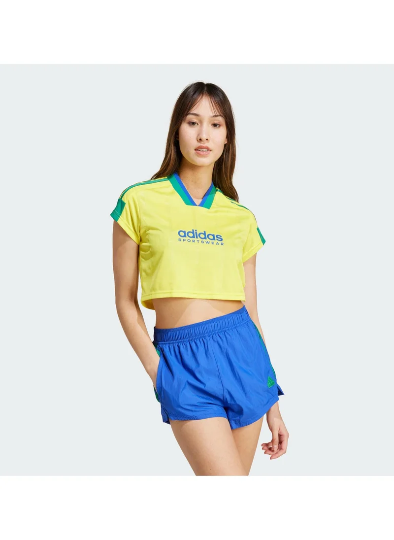 Adidas Tiro 3 Stripe Cropped Jersey