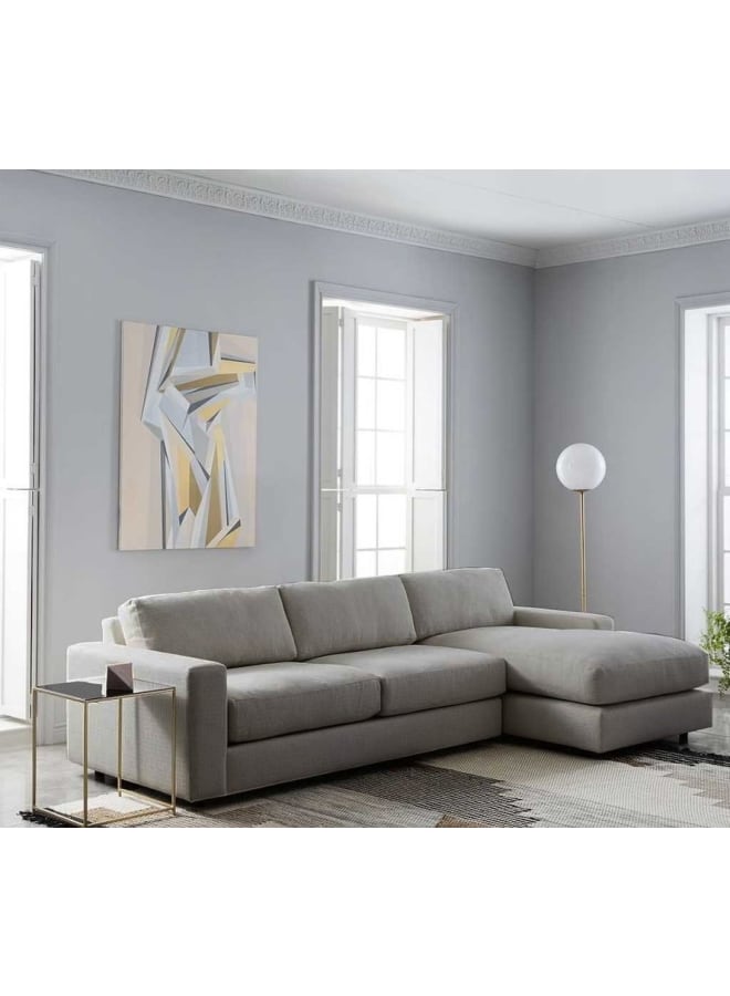 ريترو ركنة مودرن 180 سم – رمادي فاتح - Image 1