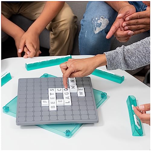 سبين ماستر جيمز لعبة Upwords: لعبة التكديس السريع واختراق الكلمات باستخدام قطع الحروف القابلة للتكديس، إصدار 2022 | ألعاب كلمات | ألعاب لوحية للأطفال من 8 إلى 12 عامًا | ألعاب عائلية للأعمار من 8 سنوات فما فوق - Image 5