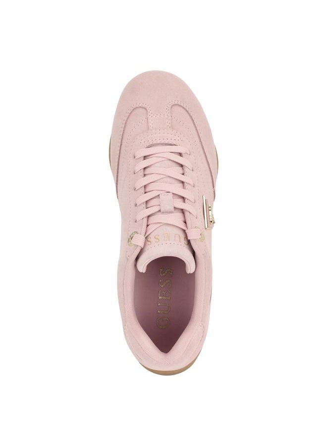 GUESS Women's Gabiey Sneaker, Light Pink Suede 680, 38 EU - Image 5