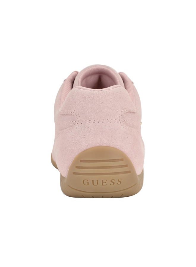 GUESS Women's Gabiey Sneaker, Light Pink Suede 680, 38 EU - Image 3
