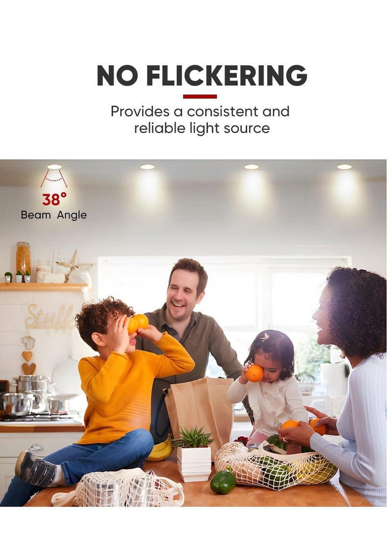 GU10 LED Bulbs10 Packs Warm White Non Dimmable Energy Saving Spotlight Bulbs Halogen LED Light Bulbs Equivalent 38° Beam Angle