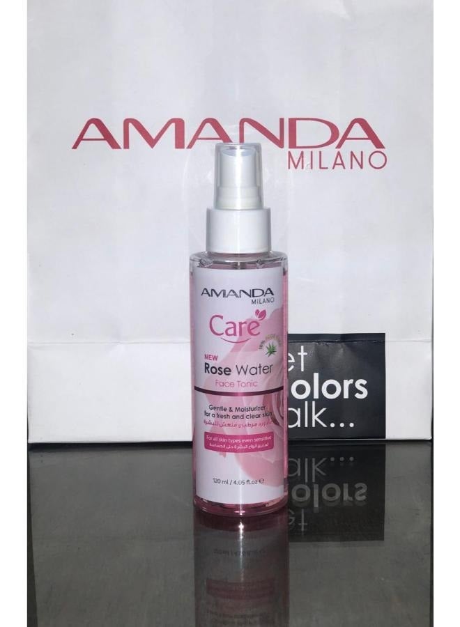 Amanda Milano Care New Rose Water Face Tonic Gentie &Mosturizer For A Fresh And Clear Skin 120 ML. - Image 2