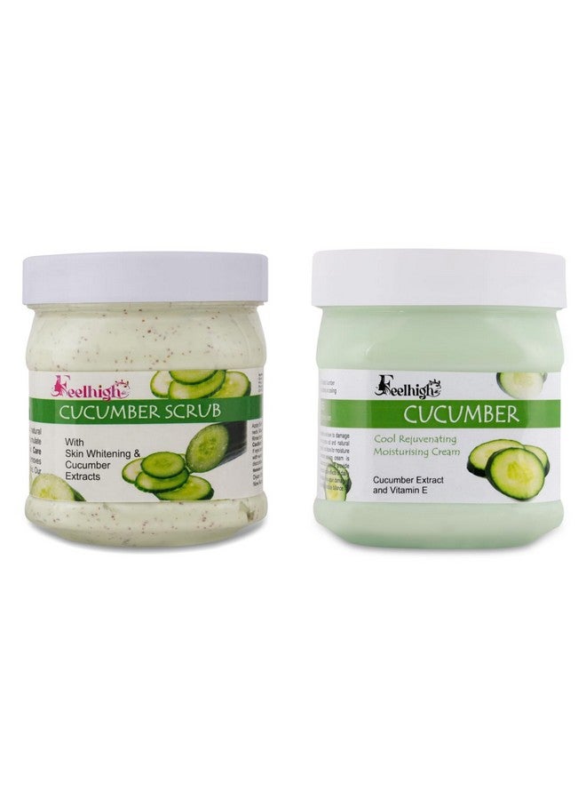 Feelhigh cucumber Scrub & Cream -Skin Care Combo - Image 1
