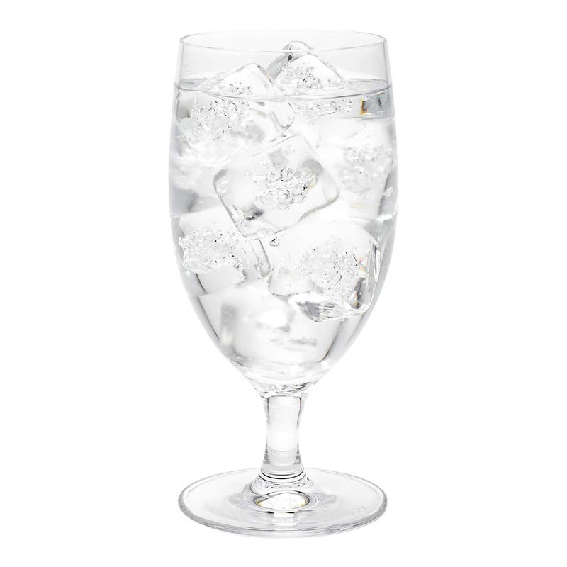 Restaurantware Restaurantware Voglia Nude 14 Ounce Water Goblets 12 LaserCut Rim Goblet Glasses  Wide Bowl Made From LeadFree Crystal Clear Glass Goblet Set Dishwashable 