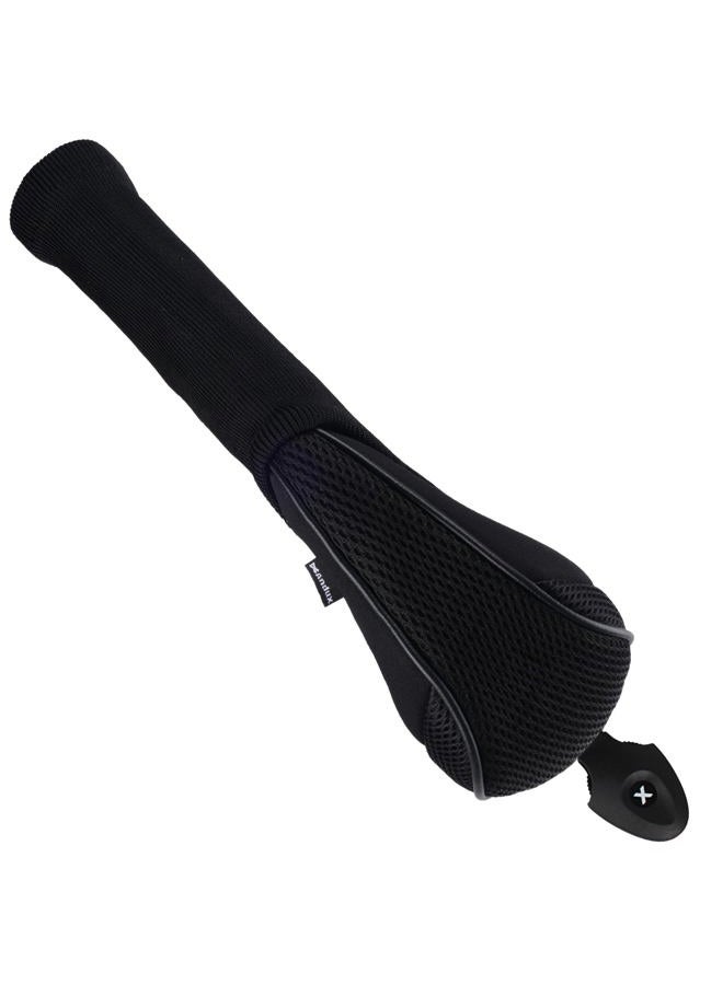 Andux 4 Pack Long Neck Golf Hybrid Club Head Covers Interchangeable No. Tag CTMT-01 Black - Image 3