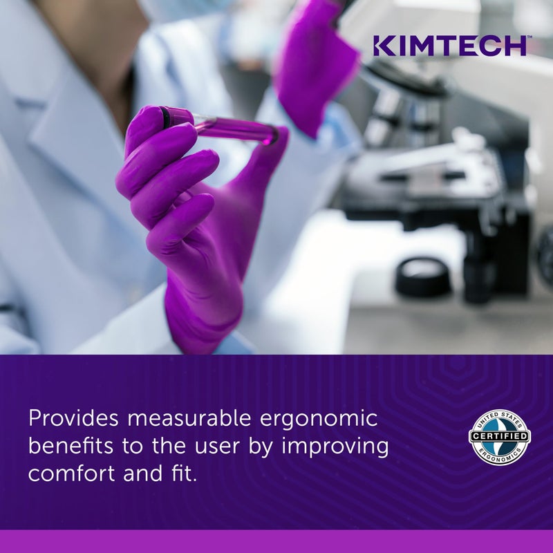 KIMTECH قفازات فحص نيتريل كيمتيك™ بولاريس™ (62771)، 5.9 مل، مزدوجة الاستخدام، 9.5 بوصة، S، 100 قفاز نيتريل/علبة - Image 4