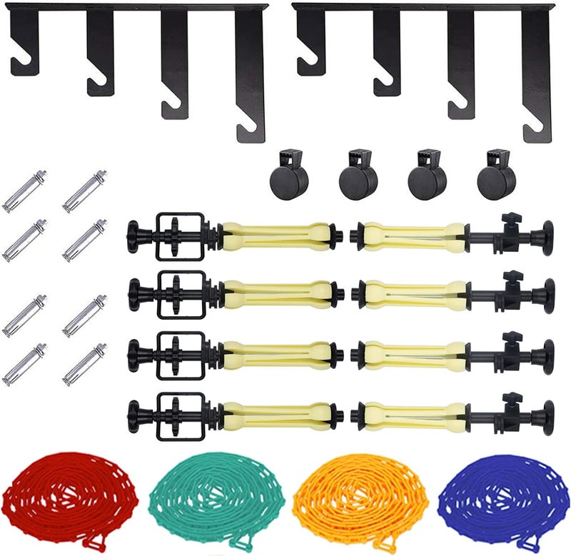 goshoot Expand Backdrop Roller System, Photography 4 Roller Wall Mounting Manual Background Support System, Ceiling Background Holder for Video Studio Photography - Image 1