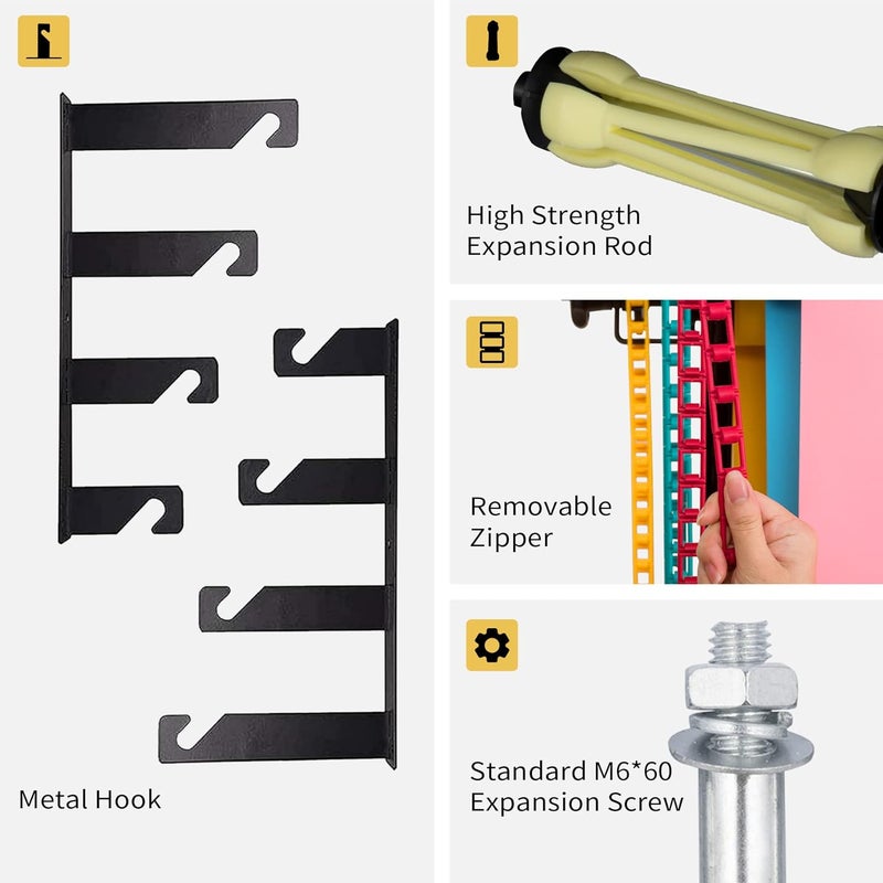 goshoot Expand Backdrop Roller System, Photography 4 Roller Wall Mounting Manual Background Support System, Ceiling Background Holder for Video Studio Photography - Image 2
