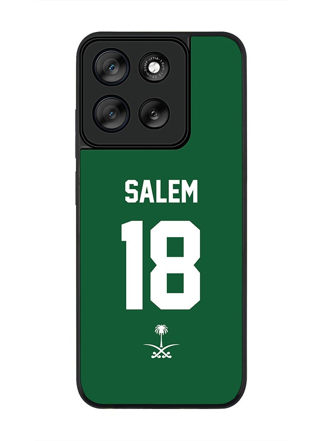 Stylizedd For Motorola Moto G56 Case,Slim fit Camera Protection, Shockproof Thin Phone cover  - Football - Saudi Arabia,  Salem - Image 1