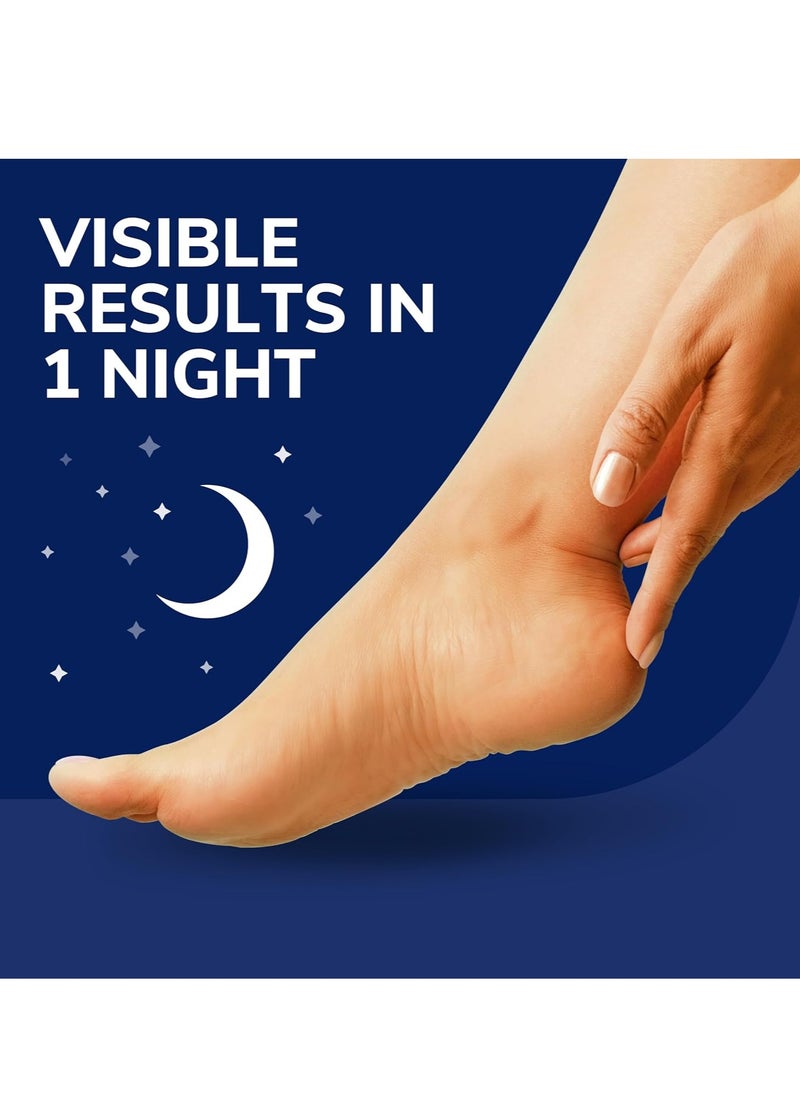 Dr. Scholl's Dr. Scholl's Rough, Dry Foot Renewal Ultra Overnight Treatment with Overnight Foot Cream 3oz with Aloe, Coconut Oil & Urea and Heel Sleeve Socks, Deeply Moisturize & Soften Feet, Dermatologist Tested  - Image 4
