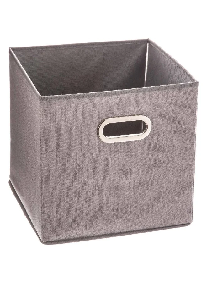 Five Simply Smart Polypropylene and Metal Foldable Storage Box Light Heather Grey 31 x 31 cm 138885C