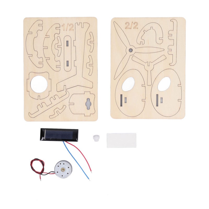 STEM Model Kit 3D Wooden Puzzle Solar Powered Vehicle Building Set - Non-Toxic Plywood Construction for Children Aged 8-14 - Image 1