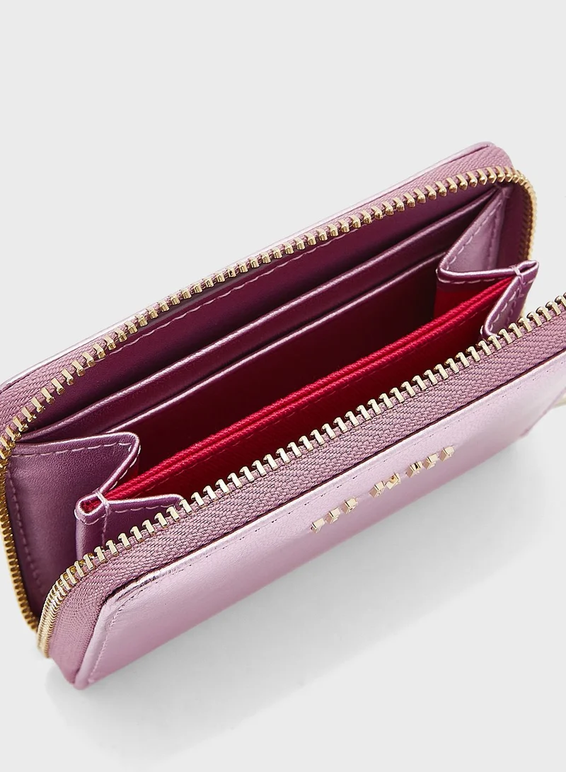 Ted Baker Lilleee Zip Around Metallic Purse