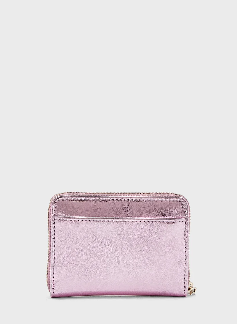 Ted Baker Lilleee Zip Around Metallic Purse