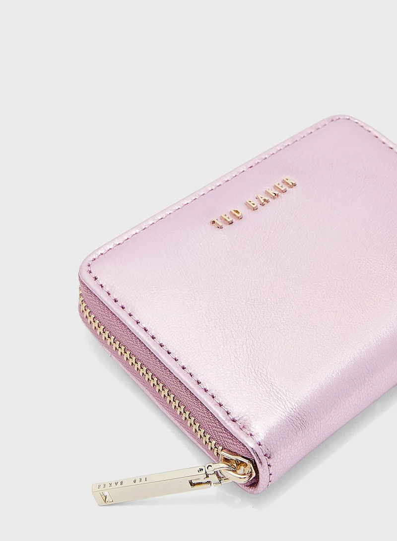 Ted Baker Lilleee Zip Around Metallic Purse