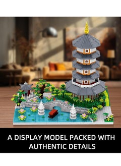 Excefore Chinese Architecture Micro Building Blocks Set, Creative Building Set Toys Gifts for Adults and Kids Age 14+, Hangzhou West Lake Collection Model for Display (3976 PCS)  - Image 5