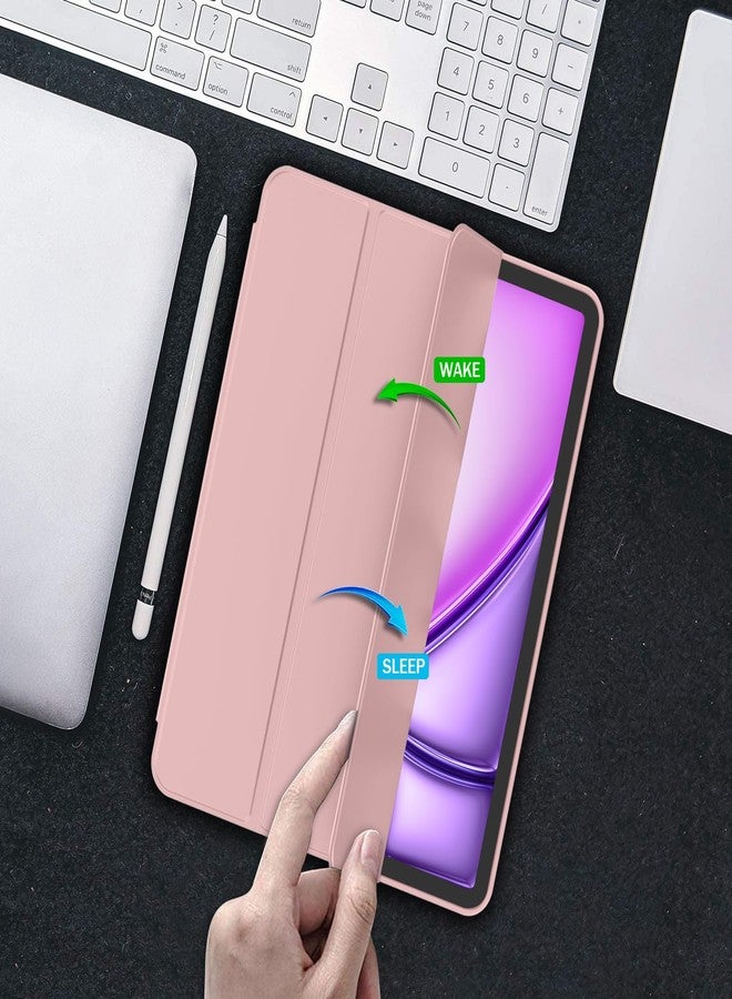 iMieet جراب iMieet لجهاز iPad Air مقاس 11 بوصة M2 2024، جراب لجهاز iPad Air من الجيل الخامس/الرابع 2022/2020 مقاس 10.9 بوصة مع حامل قلم، جراب ذكي ثلاثي الطي مع حامل (لون السلمون الداكن) - Image 5