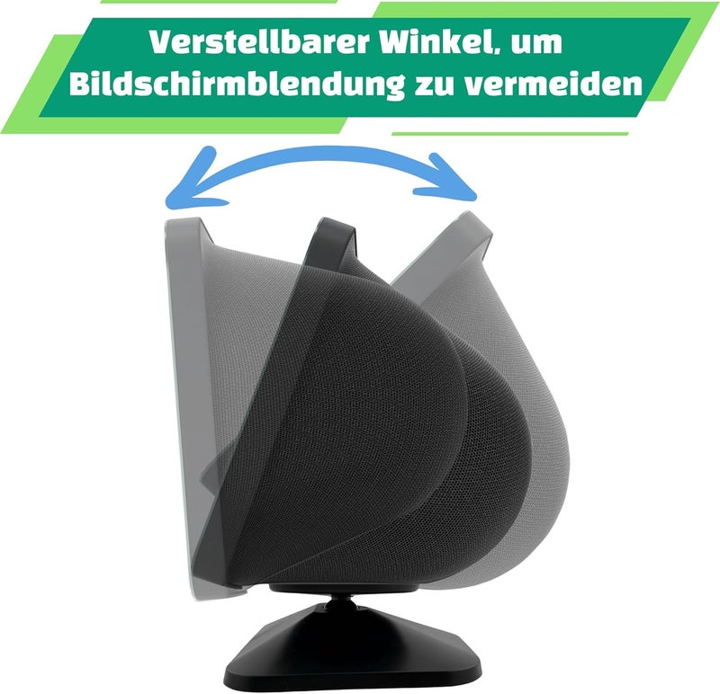 SINTRON Adjustable Magnetic Stand Mount for Shᴏw 8 3rd gen, Smart Display Stand Holder with 360 Degree Rotation, Swivel & Tilt Function, Anti-Slip Base - Black Compatible with iPhone 12 & newer models - Image 3