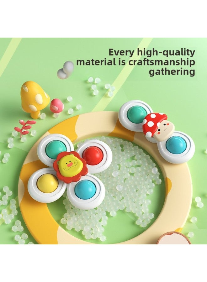 Children's Cartoon Animal Sucker Turn Turn Happy Flower Baby Top Toy Baby Boys And Girls-Color:Forest Turn Music  Opp Bag - Image 3