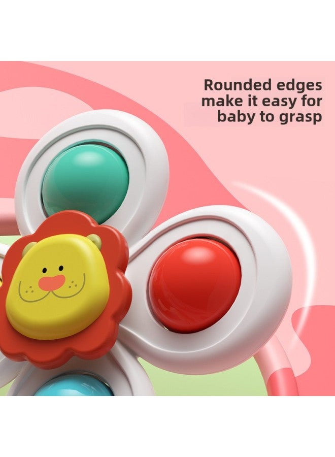 Children's Cartoon Animal Sucker Turn Turn Happy Flower Baby Top Toy Baby Boys And Girls-Color:Forest Turn Music  Opp Bag - Image 5