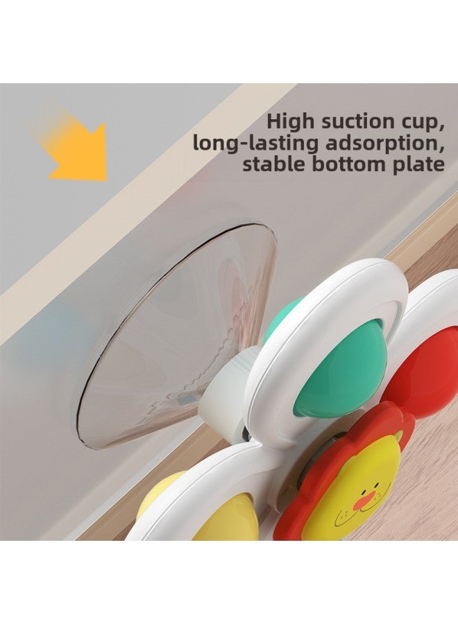 Children's Cartoon Animal Sucker Turn Turn Happy Flower Baby Top Toy Baby Boys And Girls-Color:Forest Turn Music  Opp Bag - Image 4