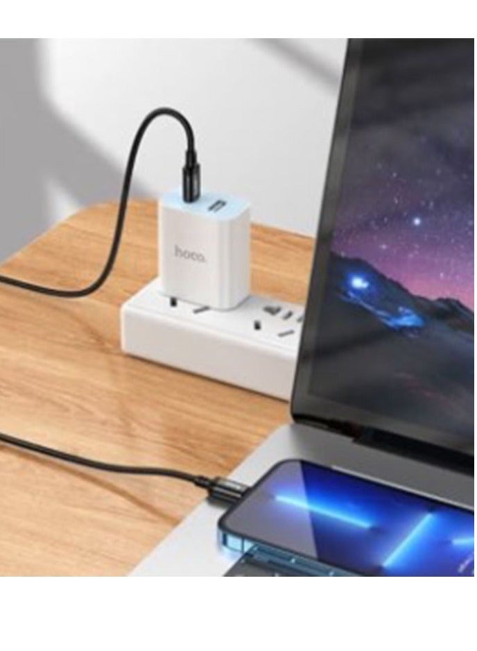 هوكو كابل شحن وبيانات بطول 3 أمتار من النوع C إلى IP بقوة 20 وات - Image 4