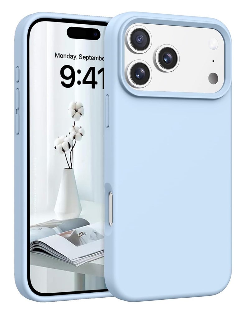 iPhone 17 Pro Max Cover Liquid Soft Silicone iPhone 17 Pro Max Case Anti Scratch with Inside Microfiber Lining Shockproof Protective Phone Case for iPhone 17 Pro Max - Image 1