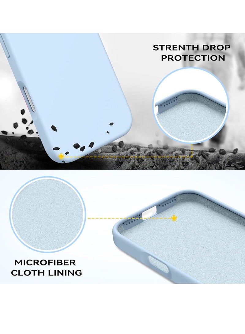 iPhone 17 Pro Max Cover Liquid Soft Silicone iPhone 17 Pro Max Case Anti Scratch with Inside Microfiber Lining Shockproof Protective Phone Case for iPhone 17 Pro Max - Image 4