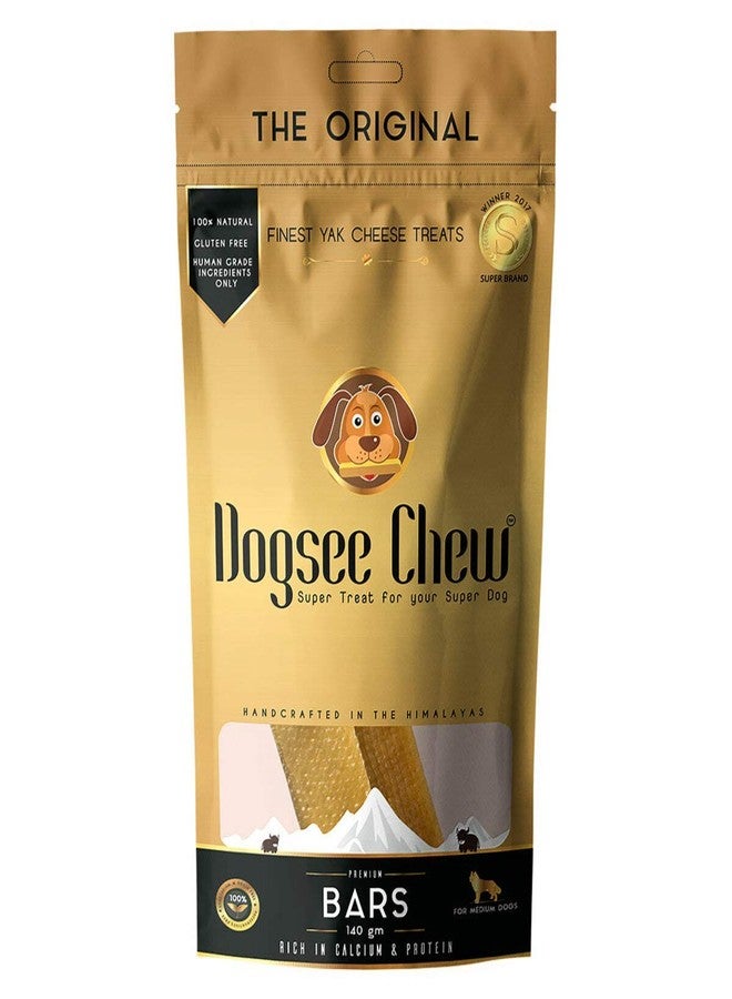 Dogsee Chew Bars for Dogs - Medium Bars - 140g (Pack of 3) | 100% Natural Himalayan Yak Chews | Smoke Dried | Long Lasting | Helps Fight Plaque & Tartar | Promotes Healthy Immune System - Image 2