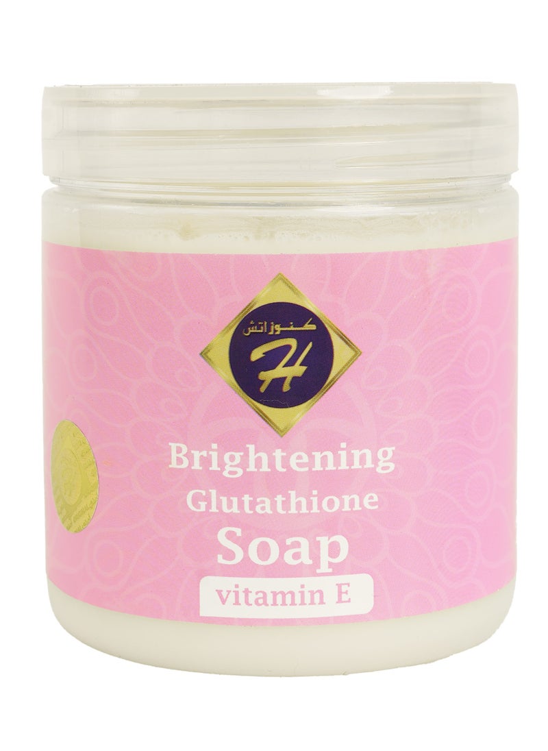 Kunooz H Brightening Glutathione Cream Soap for Skin Whitening, Body & Face Lightening, Color Evenness & Pigmentation Removal with Vitamin E – Natural Creamy Scrub for Body & Skincare – Cream Soap for Whitening, Moisturizing & Softening that Instantly Leaves Skin Smooth, Radiant & Glowing  - Image 2