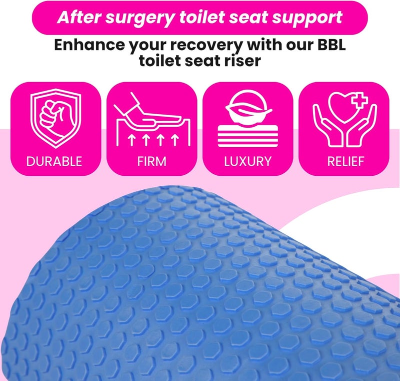 bombshell booty pillow BBL Pillow After Surgery Toilet Seat Riser – Brazilian Butt Lift Post Surgery Cushion Kit – BBL Toilet Seat Lifter - Image 4