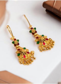 GOLDMAX Elegant 21k Gold Plated Drop Earrings For Women  - Image 1