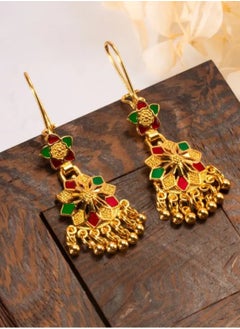 GOLDMAX Elegant 21k Gold Plated Drop Earrings For Women  - Image 2