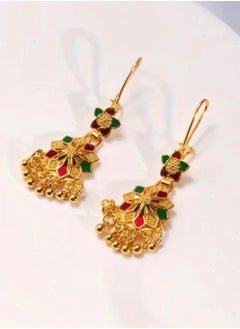 GOLDMAX Elegant 21k Gold Plated Drop Earrings For Women  - Image 3