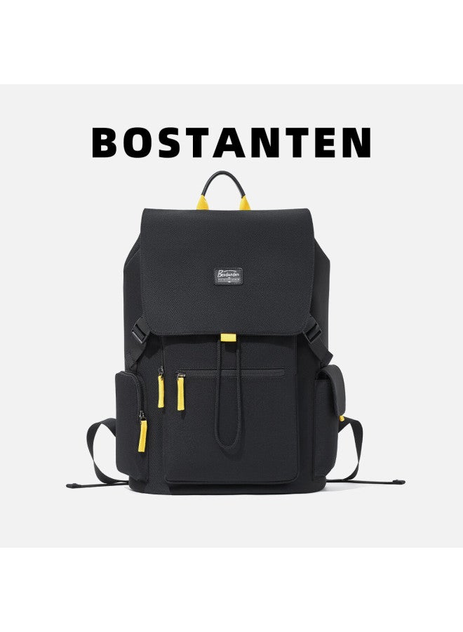 Bostanten Men's Backpack Student College Bag Trendy Business Travel Large Capacity 16-inch Laptop Bag