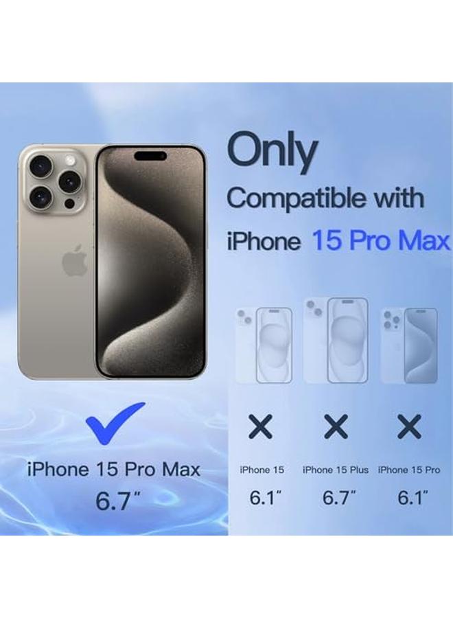 Jetech Privacy Screen Protector For Iphone 15 Pro Max 6.7 Inch With Camera Lens Protector Anti Spy Tempered Glass Film Easy Installation Tool 2 Pack Each - Image 3