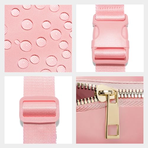 Gitus Birthday Gifts for 8 9 10 11 12 13 Year Old Girls Personalized Fanny Pack Crossbody Bags with Initial Letter Patch Belt Bag for Teen Girls Cute Trendy Stuff Travel Essentials (LightPink-L) - Image 3