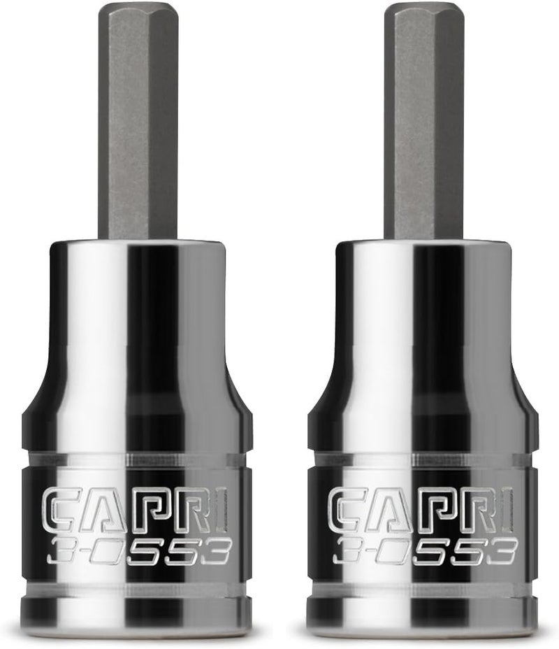 Capri Tools 7/32-Inch Hex Bit Socket, 3/8-Inch Drive, SAE - 3-0553 (Pack of 2) - Image 1