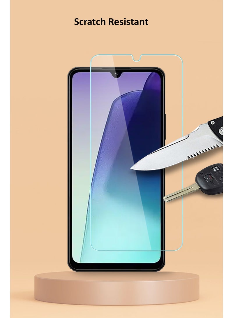 Techie حماية شاشة زجاجية مقساة HD 2 عبوة لجهاز Xiaomi Redmi 14C / POCO C75 4G - مضادة للانعكاس ومضادة للفقاعات بصلابة 9H وسمك 0.33 مم وحواف مدورة وسهولة في التركيب - Image 5