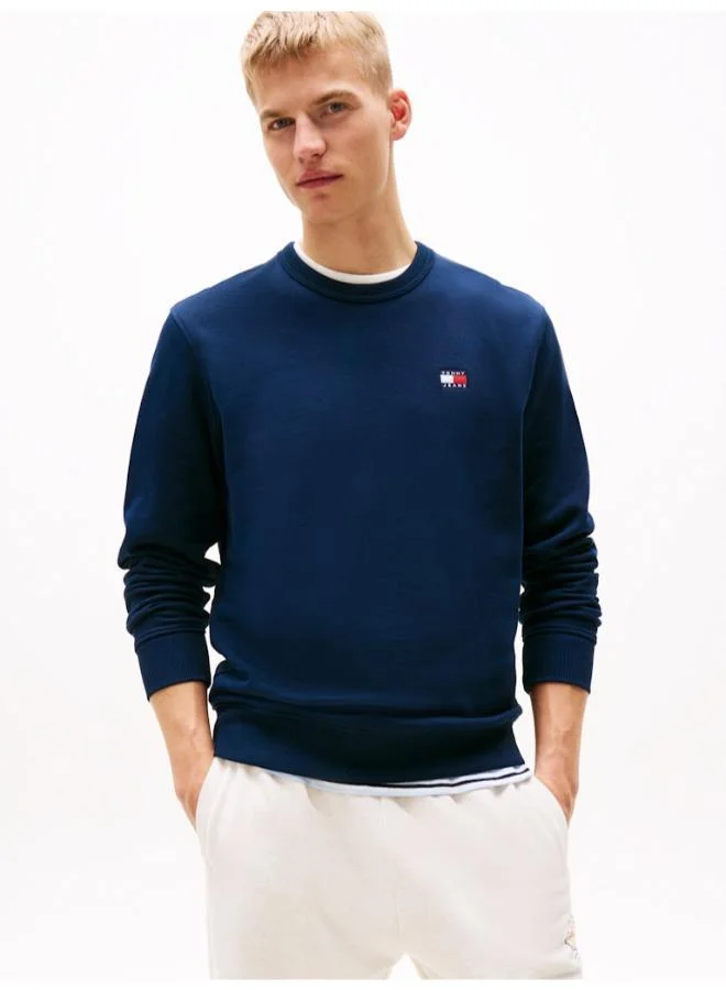 Tonal Tommy Badge Crew Neck Sweatshirt