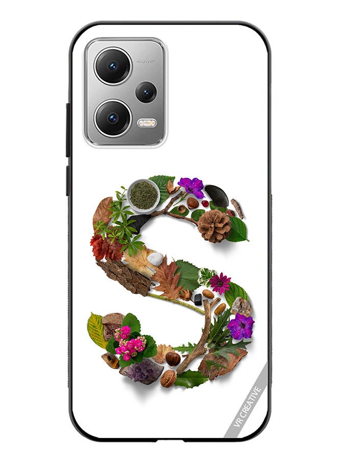 VR CREATIVE Protective Case Cover For Xiaomi Redmi Note 12 Alphabet S Design Multicolour - Image 1