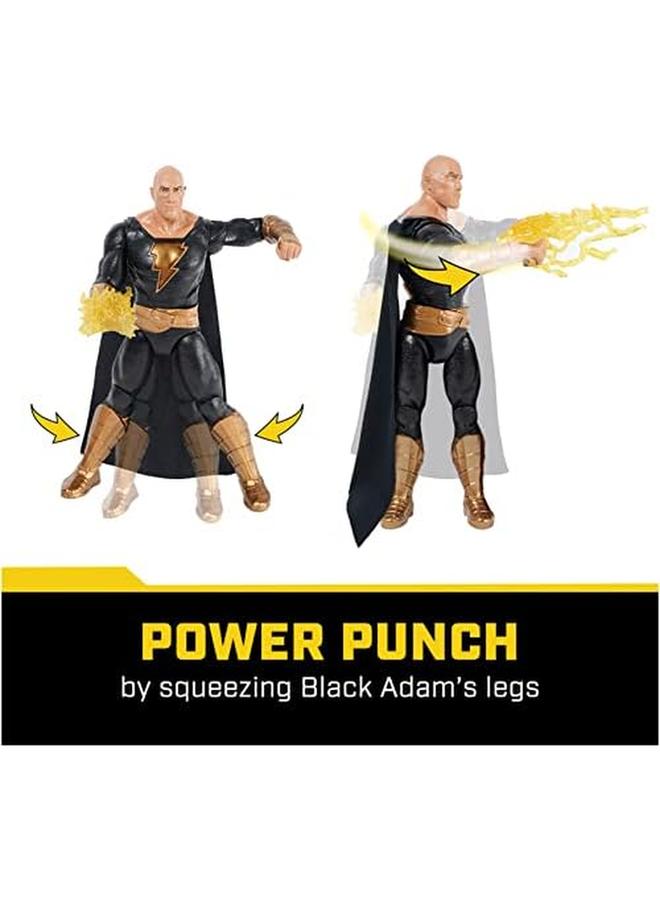 DC Comics Power Punch Black Adam 12 Inch Action Figure 20 Plus Phrases And Sounds Lights Up With 2 Accessories Black Adam Movie Collectible Kids Toys For Boys And Girls Ages 3 And Up - Image 2